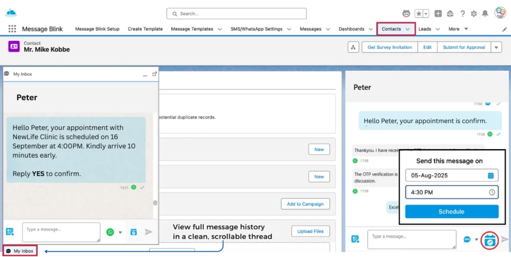 message-blink-salesforce-whatsapp-automation
