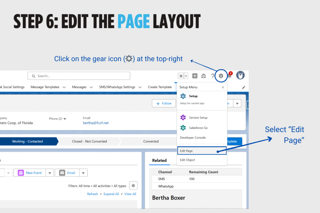 Edit Salesforce Page Layout