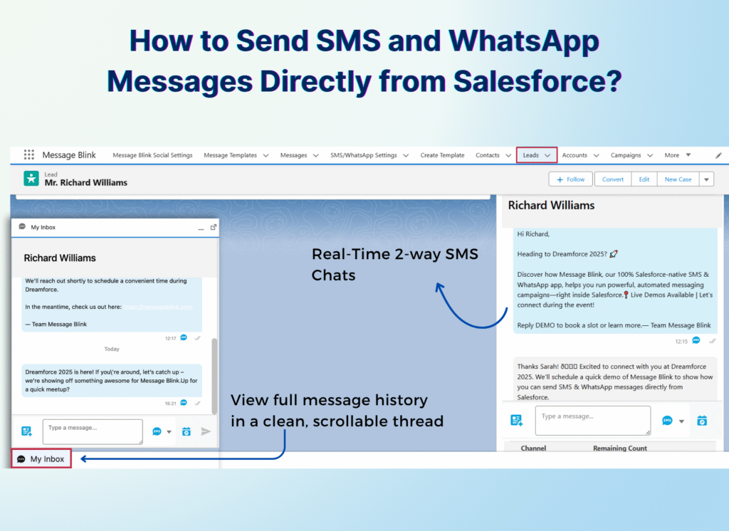 How to Send SMS and WhatsApp Messages Directly from Salesforce? (Step-by-Step)