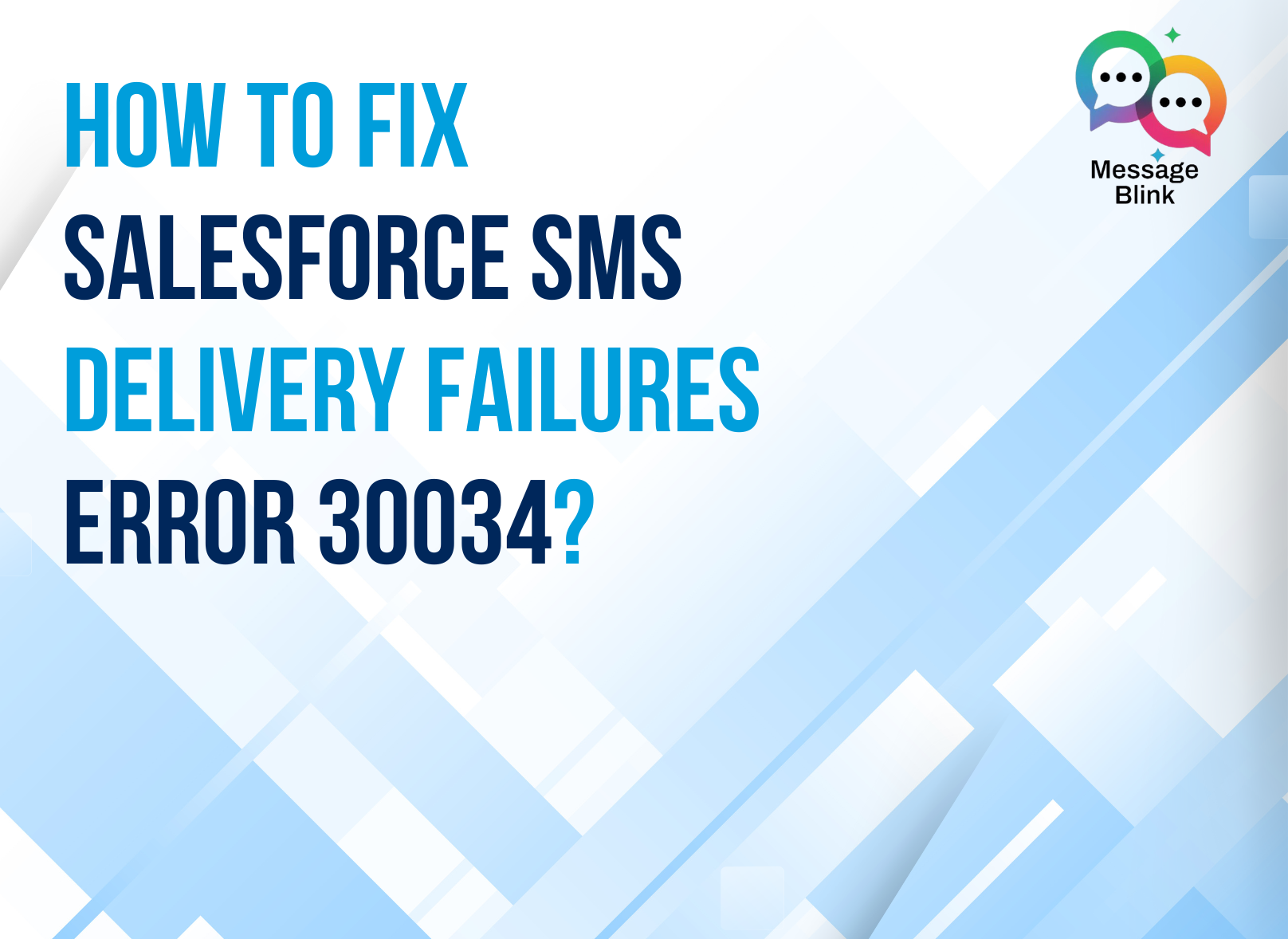 How To Fix Salesforce Text Messaging Failures Error 30034?