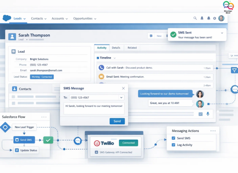message-blink-integrate-sms-api-salesforce-professional-edition