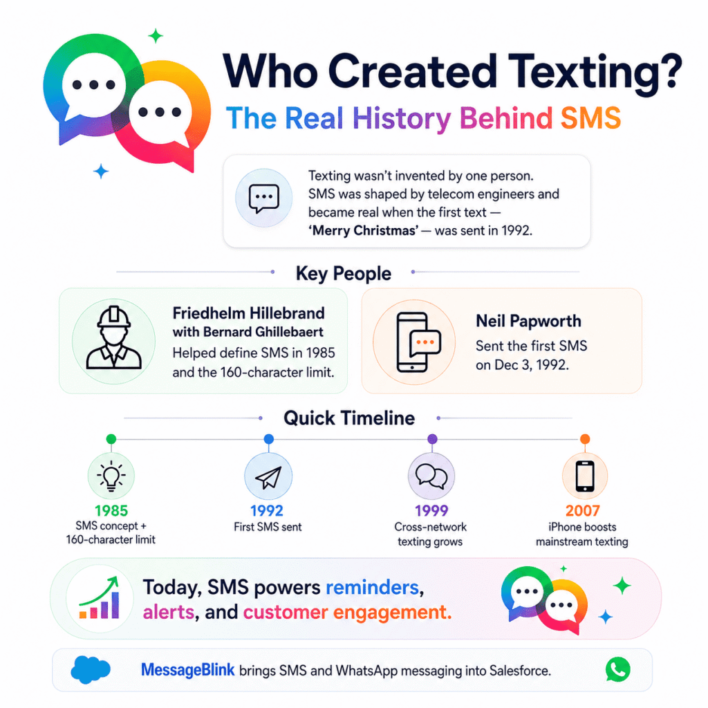 who created texting