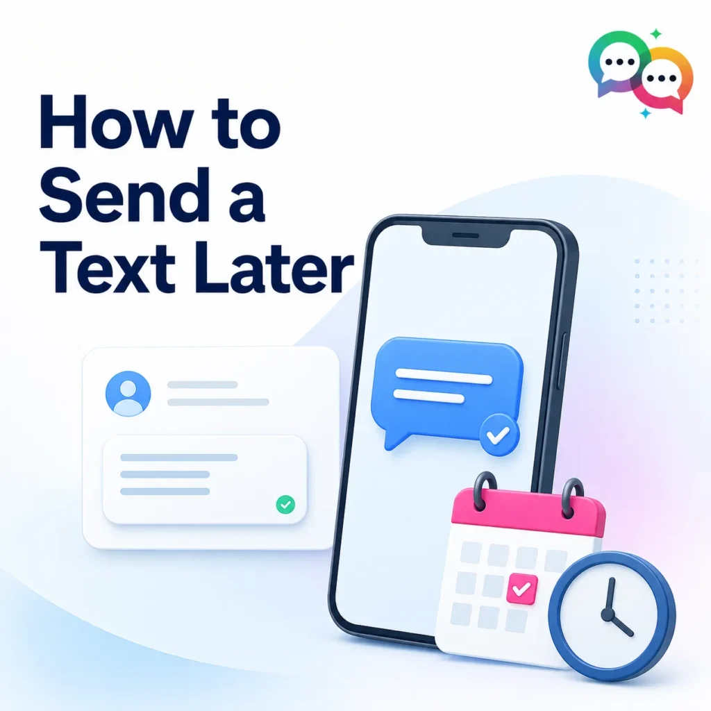 how to send a text later
